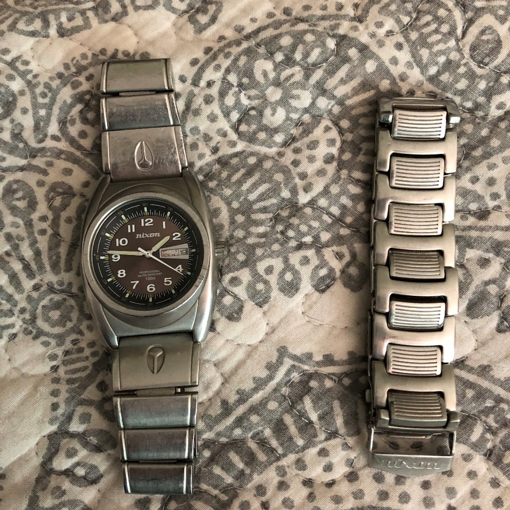 Nixon stainless steel waterproof watch
